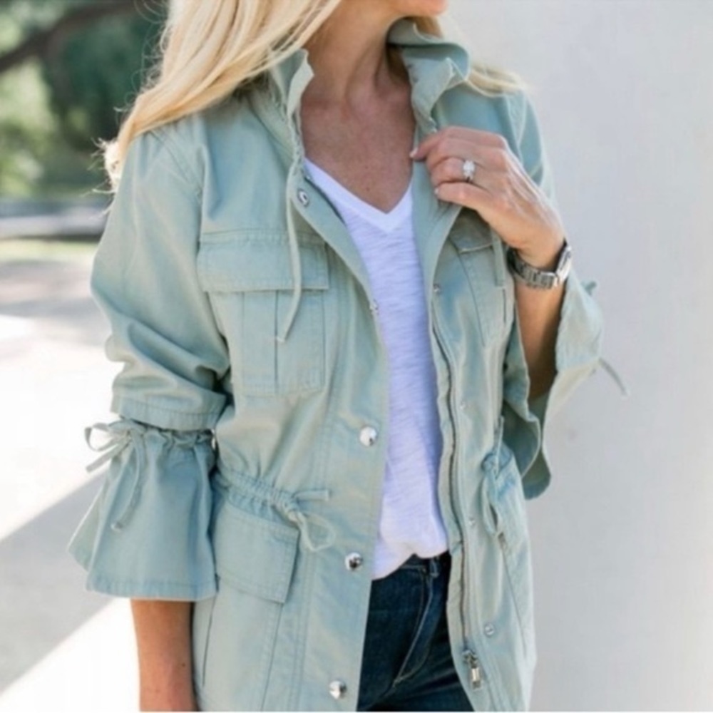 Banana Republic x Olivia Palmero Bell-Sleeve Surplus Jacket